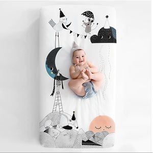 Rookie humans fitted crib sheet (100% cotton sateen, 47.2” x 23.6”)